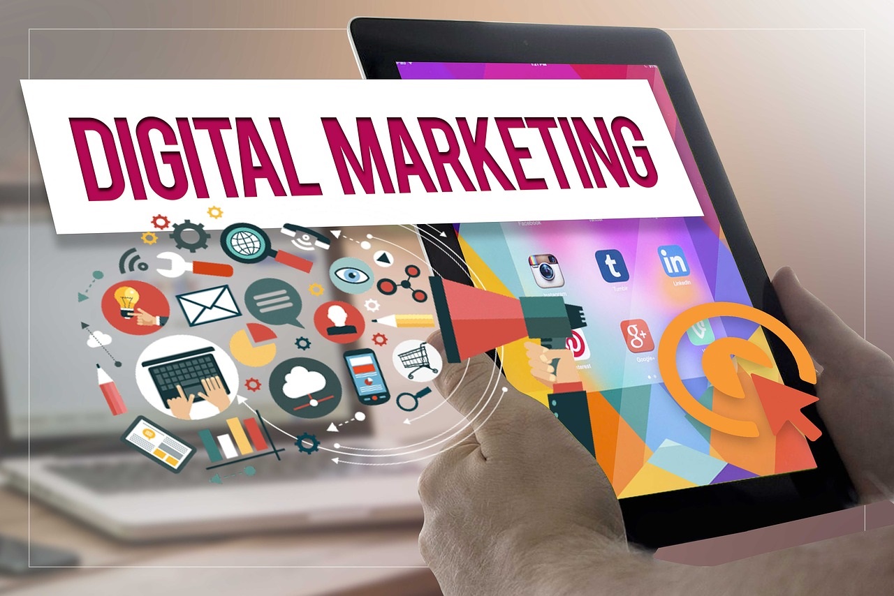 Digital Marketing Stock Photo